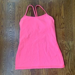 Pink power Y lululemon tank